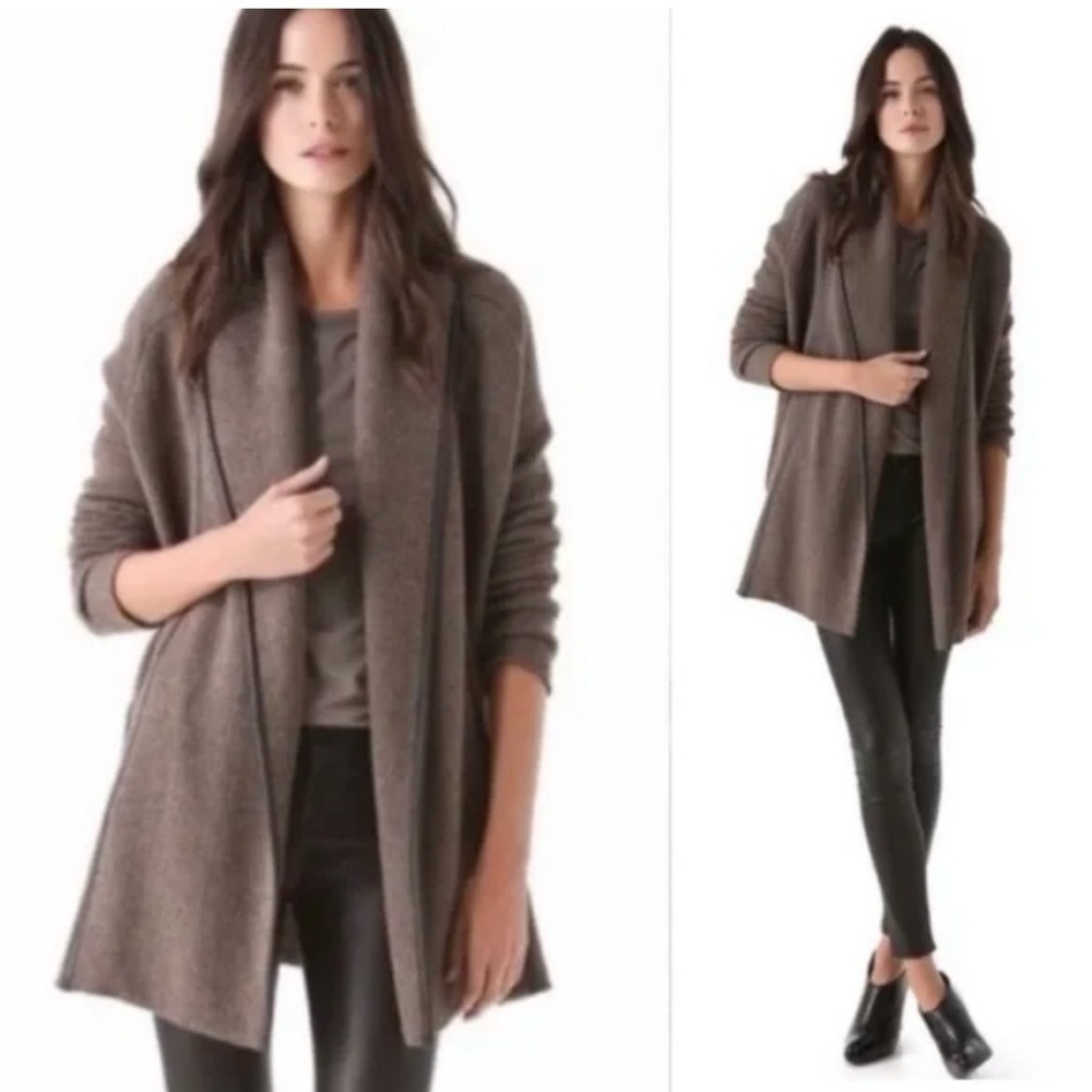 Club Monaco Cristina Cashmere Drape Collar Cardigan-EUC☀️Beach-Lake Layer!​​